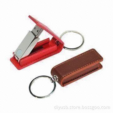 Leather USB Memory Drives, Supports 2 Years Warranty